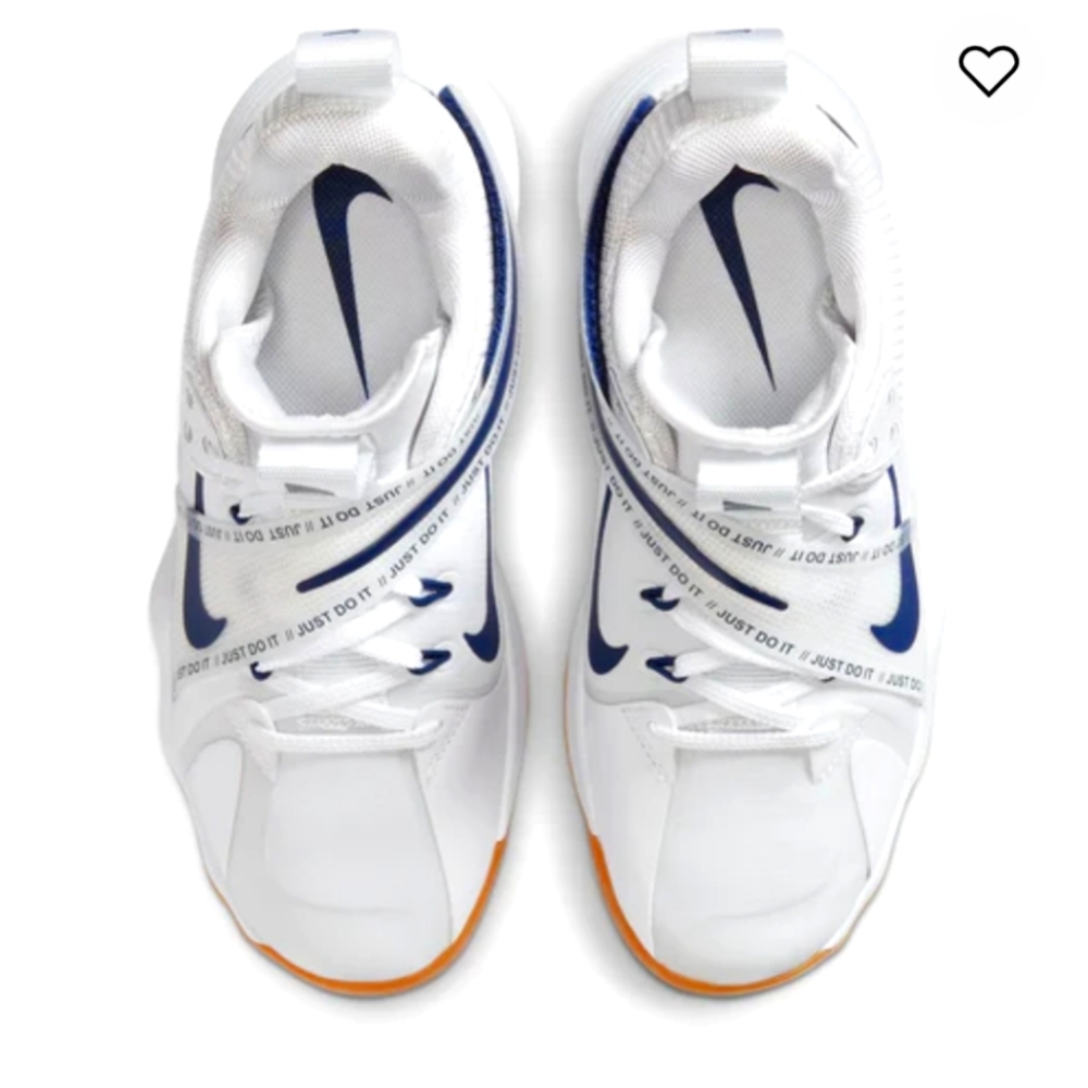 Nike React Hyperset Volleyball shoes women's blue gum and white size 8 eu 39
